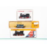 N Gauge Steam Tank and Diesel Shunter Locomotives, three cased examples including steam locomotives,