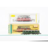Minitrix Swiss N Gauge Electric Locomotives, three examples all of the SBB including a boxed 2936 Ae