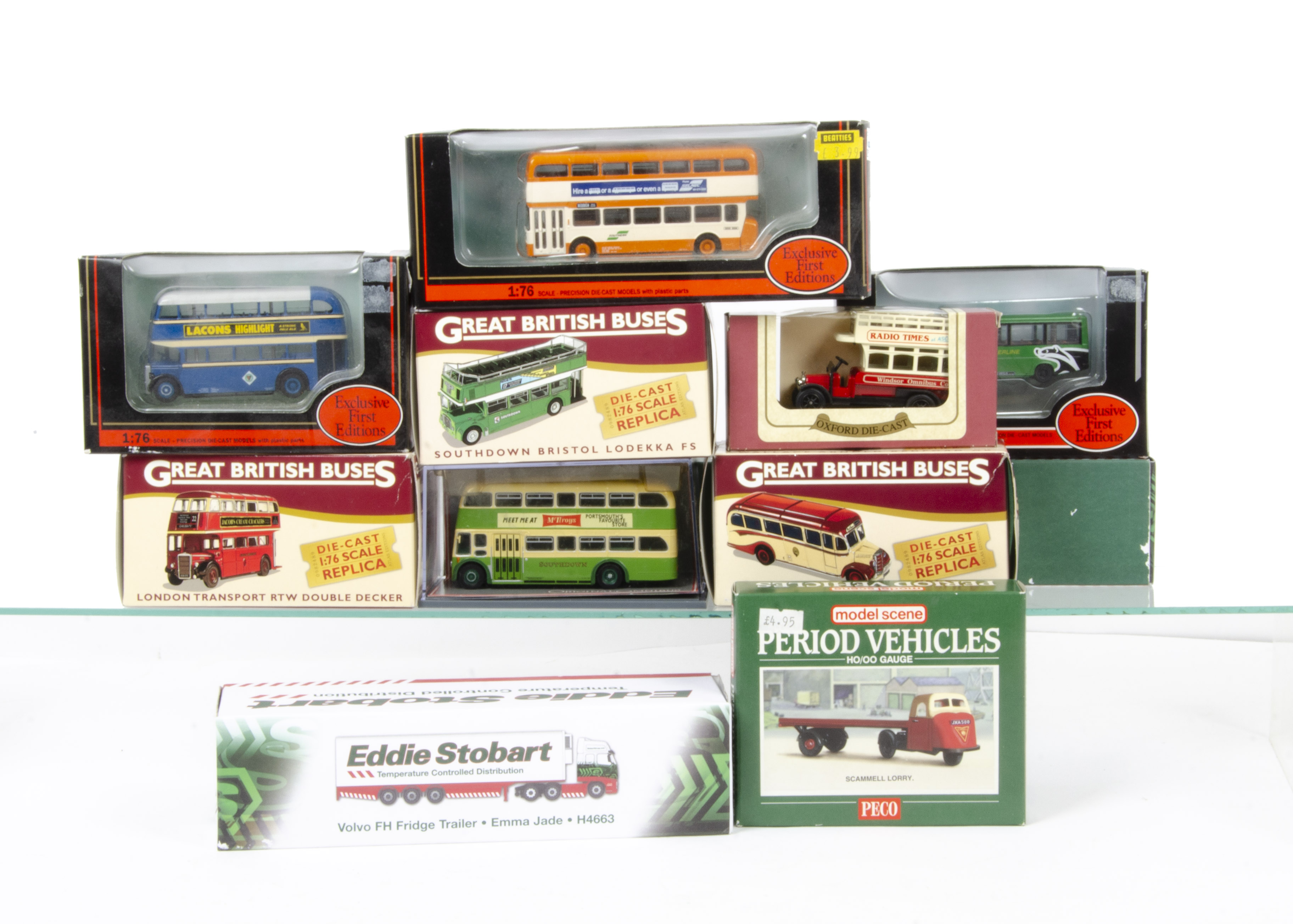 00 Gauge Buses Coaches and Vans by various makers, EFE Buses and Coaches (7), Corgi Original Omnibus