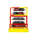 Hornby 00 Gauge Diesels and HST, R2412 twin pack Mainline blue Class 37 multiple working weathered