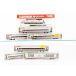 Fleischmann ICE Inter City Express N Gauge Train Pack and Coaches, all cased comprising 7450 two car