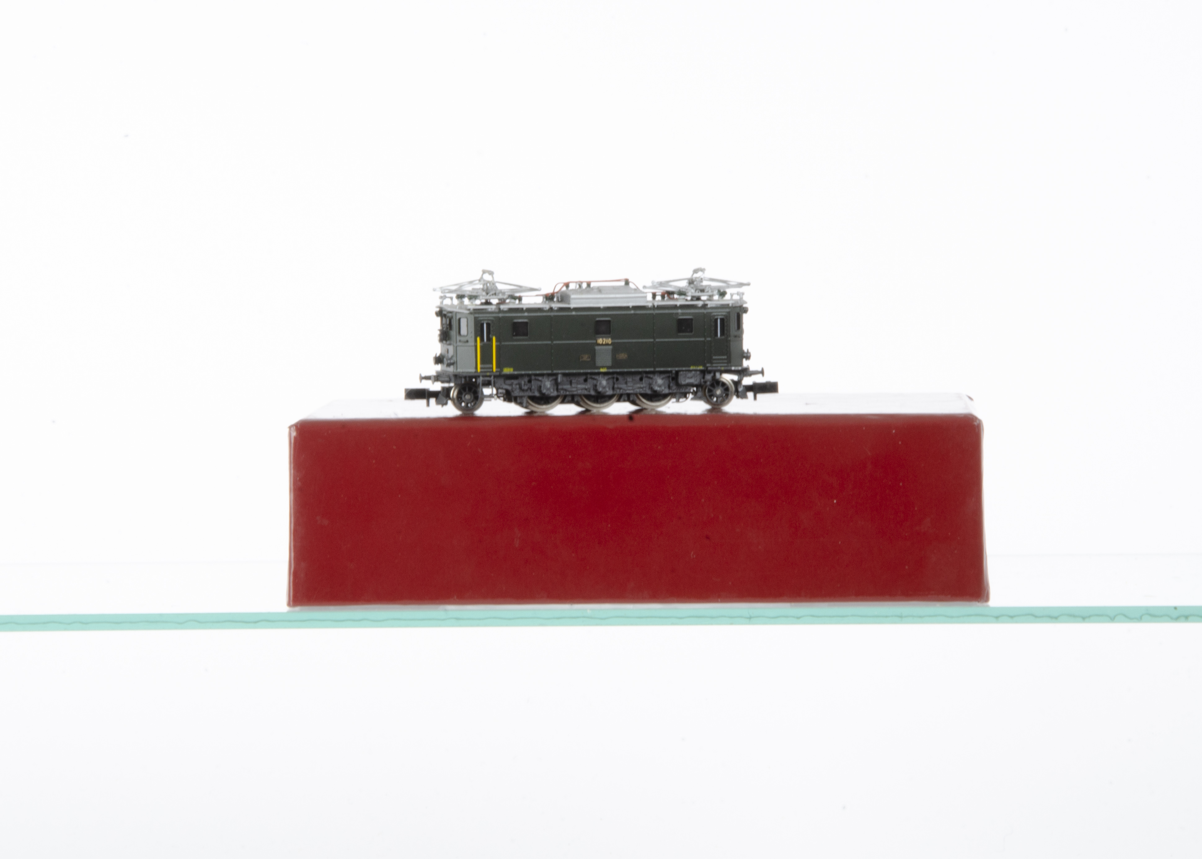 Lemaco Prestige Models Brass N Gauge Swiss Electric Locomotive, a boxed N-006 Ae 3/5 10210 of the