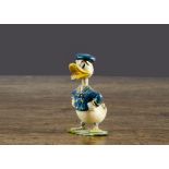 A Britains Donald Duck figure from the pre-WW2 Disney character series, with movable head (a