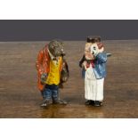 A German Alice in Wonderland character the Walrus and the Carpenter, 75mm. high (G)