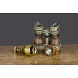 A 19th Century six-drawer monocular, for Abraham Optician Bath, gilt brass with engine turned