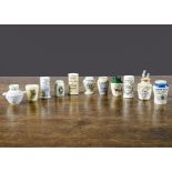 Matthew Ludgate miniature doll size replica of 19th Century advertising storage vessels, hand-potted
