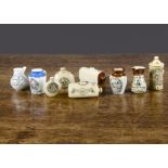 Matthew Ludgate miniature dolls’ house replicas of 19th Century stoneware, hand-potted from self-