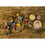 Alice in Wonderland, Talfourd Toys articulated wooden figures - Dodo, The Mad Hatter, Carpenter