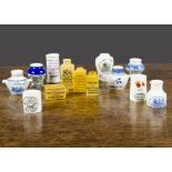 Matthew Ludgate miniature doll size replica of 19th Century advertising storage vessels, hand-potted