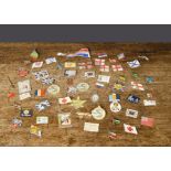 An unusual collection of paper flag day pins, including St Dunstan's Blinded for You; Islington’s