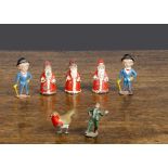 Britains figures made for other manufacturers, consisting of three Velos small scale Father