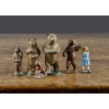 Goldilocks and the three Bears figures by Phillip Segal and Crescent, consisting of Crescent