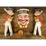 Sunny Jim Force Wheat Flakes, two printed cloth dolls —15¾in. (40cm.) high; a printed paper face
