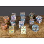 Huntley & Palmer Biscuit sample tins, twelve including Ginger Nuts, Rich Mixed, Breakfast, Nice,