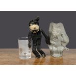 A Felix the Cat tinplate chocolate mould, in two halves impressed 1300 —7¼in. (18.5cm.) high; an