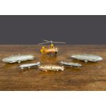 Airships, a Kellerman Penny Toy airship —3¾in. (9.5cm.) long; two Tootsie Toys U.S.N. Los Angeles