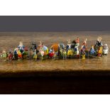 A complete set of Britains for Cadbury's Cococubs, thirty pieces, twenty-nine different figures,