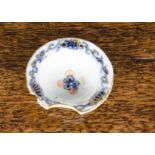 A rare miniature porcelain barber’s bowl, possibly late 17th Century, probably Japanese, hand-