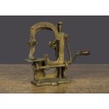 The 'Tabitha' small table top sewing machine, probably by Daniel Judson & Sons, gold painted —4¼