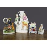 A Matthew Ludgate small scale replica of a Staffordshire Wombwells Menagerie, hand-modelled and