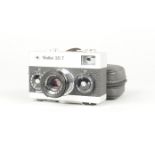 A Rollei 35 T Compact Camera, chrome, made in Singapore, serial no 6298919, shutter slugggish on