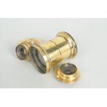 Three Steinheil Brass Lenses, comprising a Steinheil München No. 11238 Patent 8in lens, a Beck-