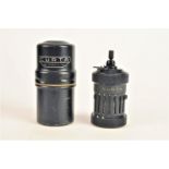 A Contina AG Type I Curta Calculator, serial no 52034, in cylindrical metal case, G, some marking to