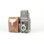 A Rolleicord III TLR Camera, serial no. 1 137 050, circa 1950, body F-G, dust on mirror, paint