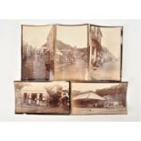 British India Gelatin Silver Print Snapshot Albums, including Benares, Ghat, Calcutta, war memorial,