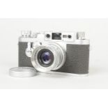 A Leitz Wetzlar Leica IIIg Camera, serial no. 981 380, 1959, shutter sluggish on slow speeds,