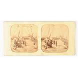 Isambard Kingdom Brunel's 'SS Great Eastern' Tissue Stereo Card, probably after London