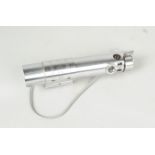 A Graflex stainless steel Flash Handle, two-cell, not three-cell, as used for lightsaber prop in the