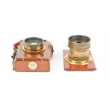 Ross Brass Lenses, 5¾in 'Special LA', with Waterhouse-stop slot and one stop, serial no 23060, mid-
