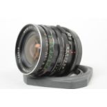 A Mamiya Sekor C 50mm f/4.5 Wide Angle Lens, serial no 42513, barrel G, minor wear, scratches,
