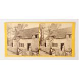 Isle of Wight Stereo Cards, many by Frederick Hudson, Ventnor - Little Jane's Cottage, Brading (