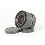 A Rollei HFT 35mm f/2.8 Distagon Lens, QBM mount, serial no 1812803, barrel VG, elements VG,