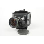 A Horseman SW612 Professional Camera, serial no 730063, with extended base and shift, rise and