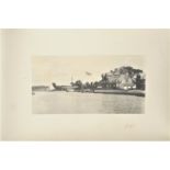 Various Photographs, silver print snapshot albums - gilt-titled on spine 'The Broads 1910',