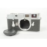 A Leitz Wetzlar M3 Double Stroke Body, chrome, serial no. 800 232, 1955, with viewfinder frame pre-