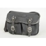 A Billingham Shoulder Bag, black canvas, black leather trim, L 30cm, W 14cm, H 20cm apx., some