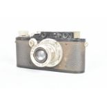 A Black Leitz Wetzlar Leica III Camera, early example, serial no. 110 619, 1933, body F, signs of