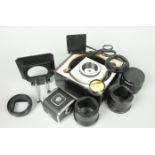 Hasselblad Accessories, including a 40185 Linear Mirror Unit, the unit enables a degree of