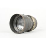 A J. H. Dallmeyer Anastigmat 8½in f/4.5 Lens, serial no 153 391, barrel, F, elements, F, haze and