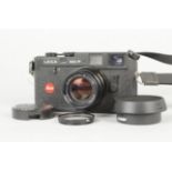A Black Leitz Canada Leica M4-P Camera, serial no. 1 621 561, 1983/4, body G, scratch above Leitz