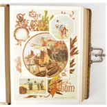 Marcus Ward & Co Limited 'The Seaside Album' for Cartes-de-Visite and Cabinets, empty, folio,