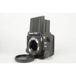 A Mamiya RZ67 Professional Camera Body, serial no 107165, shutter working, body G-VG, some marks