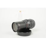 A Carl Zeiss T* 250mm f/5.6 Sonnar Lens, serial no 5756138, barrel VG, very light wear to mount,