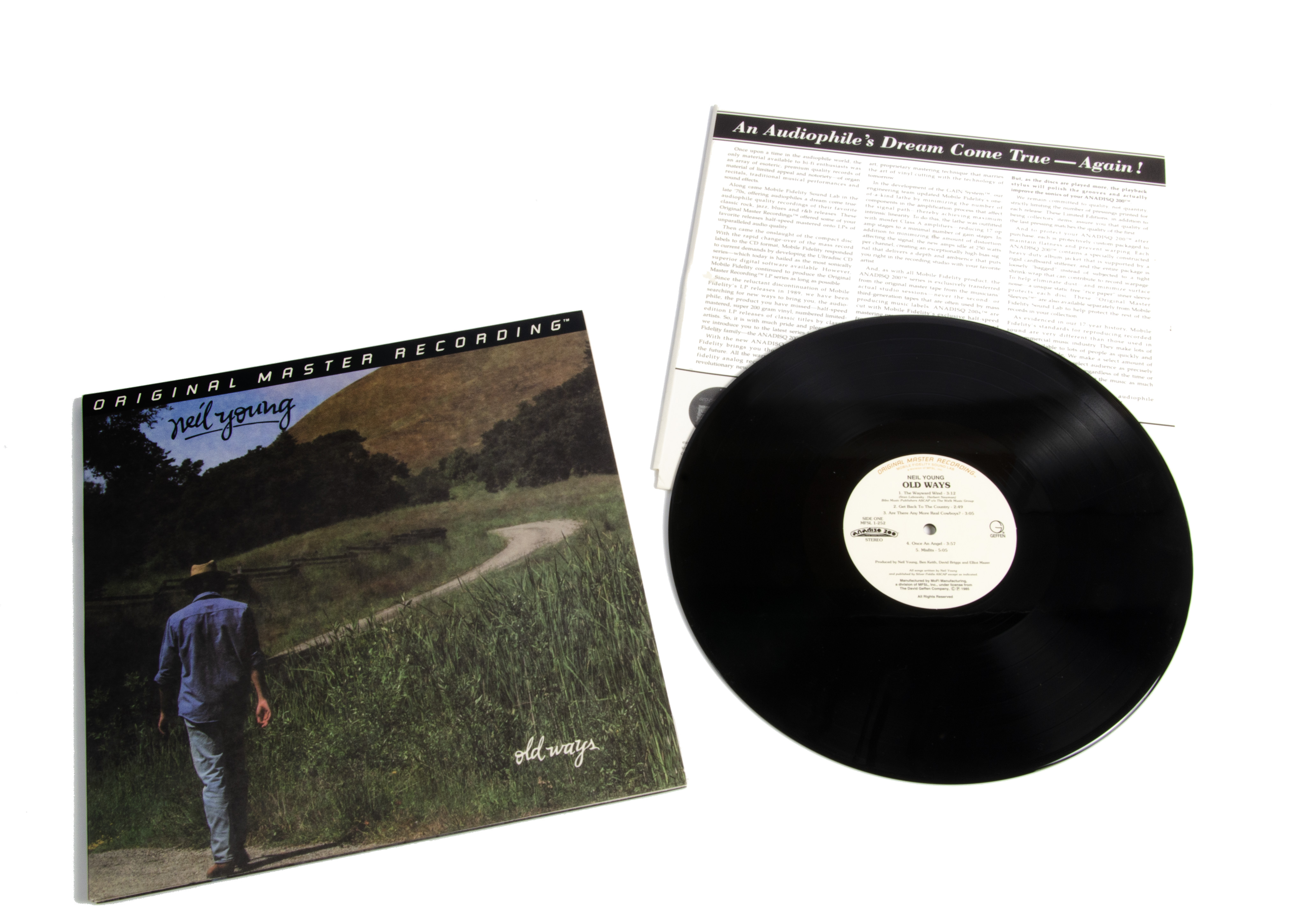 Neil Young LP, Old Ways LP - Original Master Recording Limited Edition 1985 on Mobile Fidelity Sound