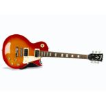 Electric Guitar, Vintage Les Paul Copy Electric Guitar - made in Indonesia - Cherry Sunburst -
