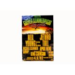 Jethro Tull / King Crimson Poster, The 5th Golden Summer Night Festival Poster - Weisbaden Germany -